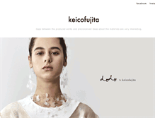 Tablet Screenshot of keicofujita.com